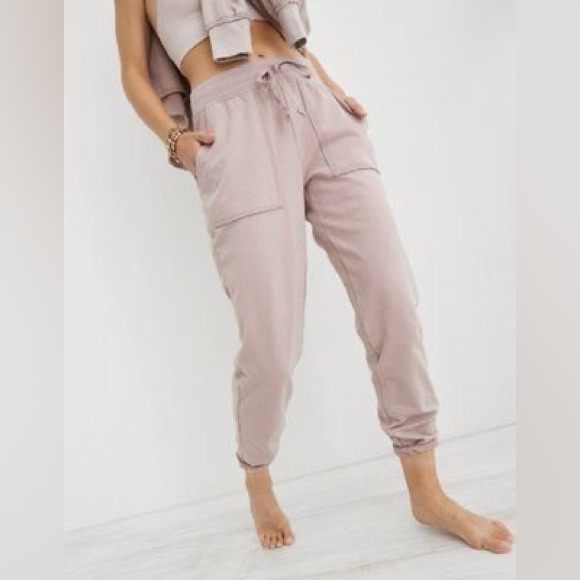 aerie Pants - Aerie Soft Pink Jogger Pants